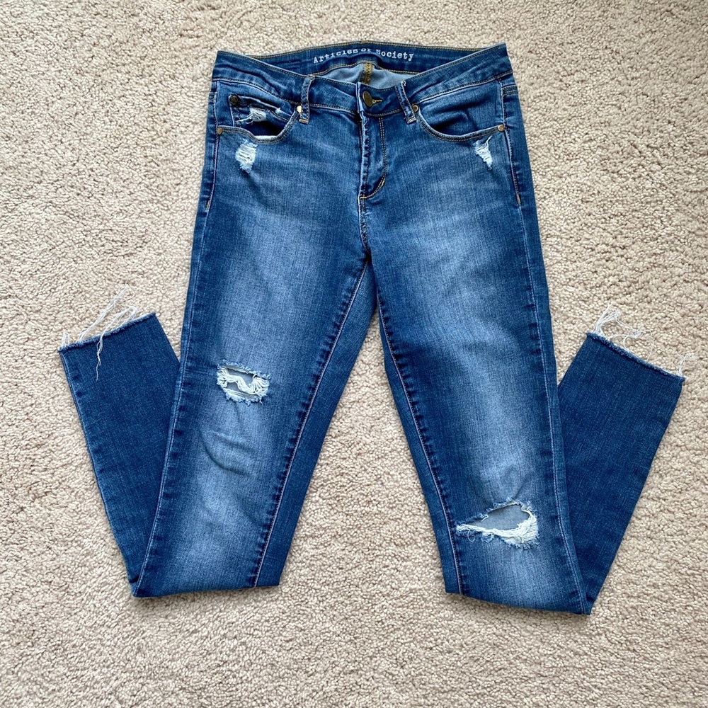 Articles of Society Sarah Distressed Skinny Jean